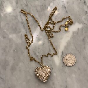 JCrew Vintage Y2K Puff Rhinestone Necklace